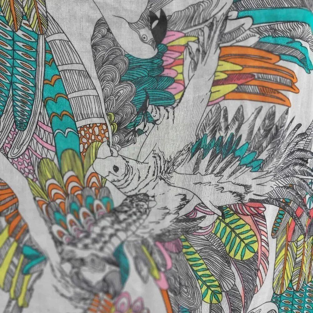 Target Parrot Print Polyester Large Scarf - Picture 8 of 9